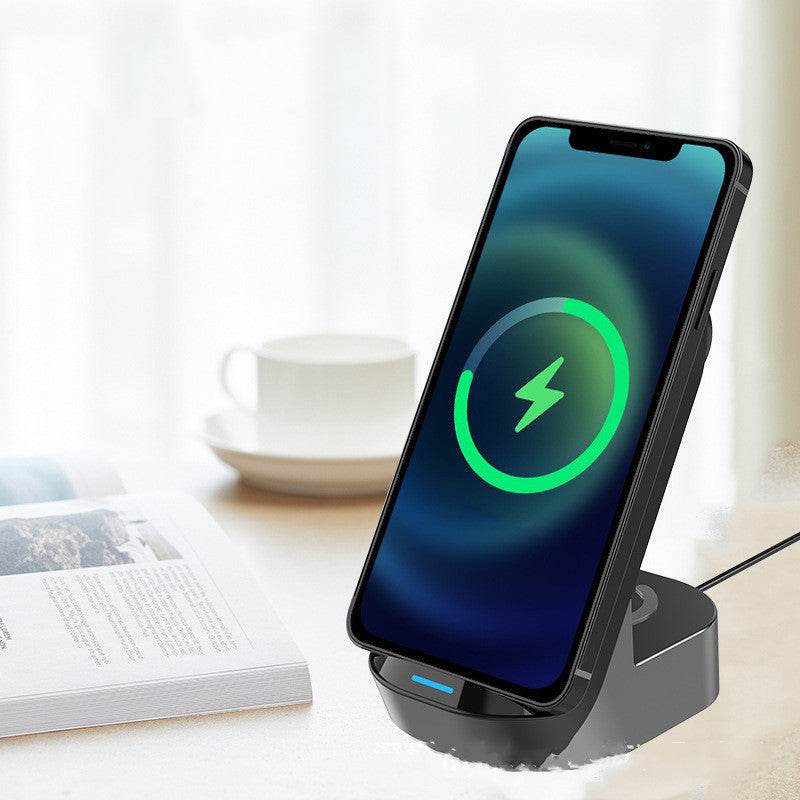 Chargeur sans fil pliable 3 en 1 avec support vertical 15 W - Style & confort