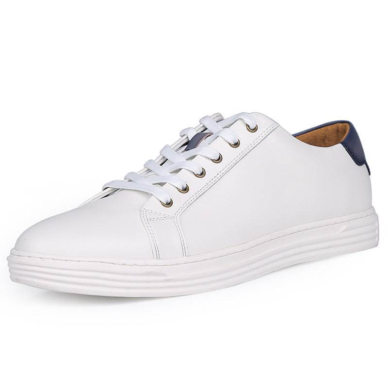 Chaussures de sport pour hommes en cuir blanc - Style & confort