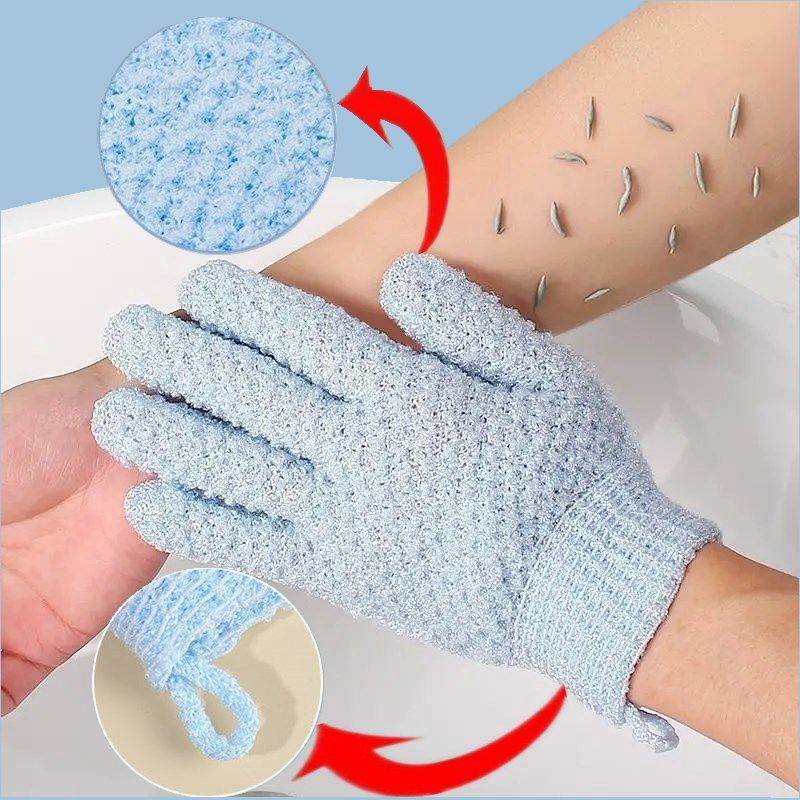 Gants de bain givrés double face - Style & confort