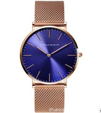 Montre à quartz japonaise de haute qualité 36 mm Hannah Martin - Style & confort