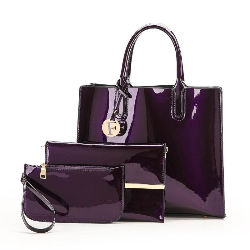 Sac à main en cuir verni brillant - Style & confort