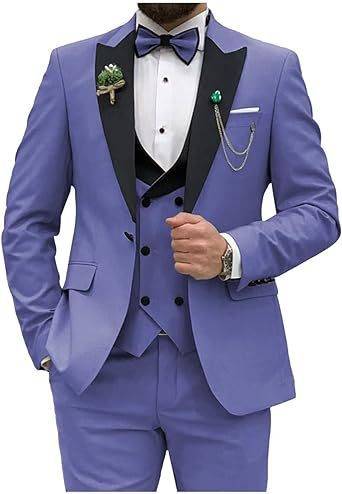 Men's three-piece suit, slim fit, formal suit for men