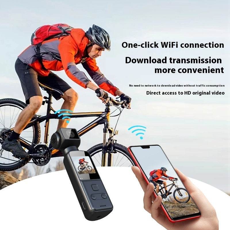 Mini caméra de sport de poche anti-secousses 4K HD - Style & confort