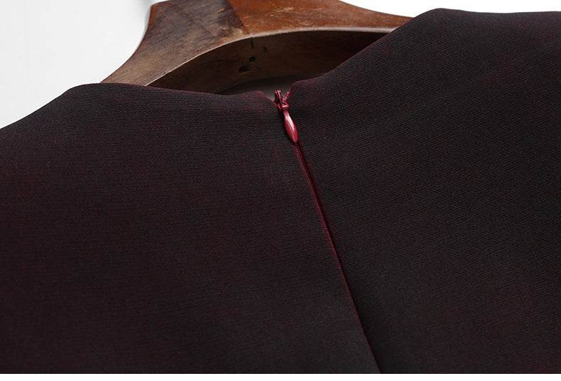 Robe rouges dégradées à fente avant - Style & confort