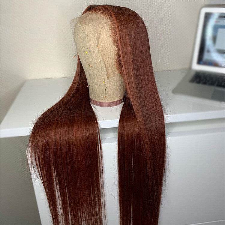 Perruque human hair, couleur châtain - Style & confort