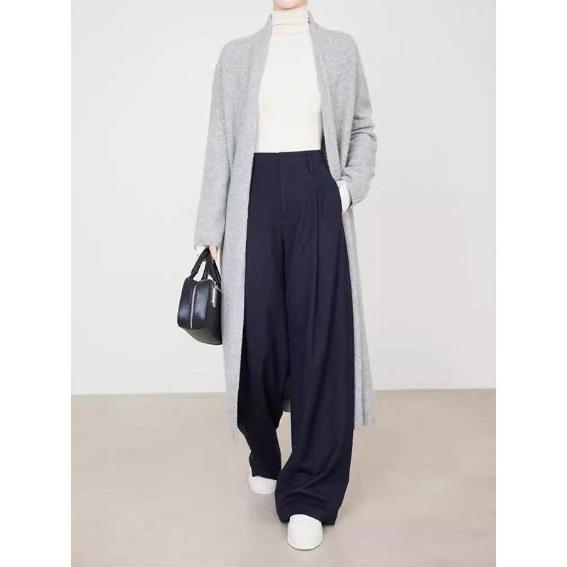 Pantalon de costume drapé large qualité - Style & confort