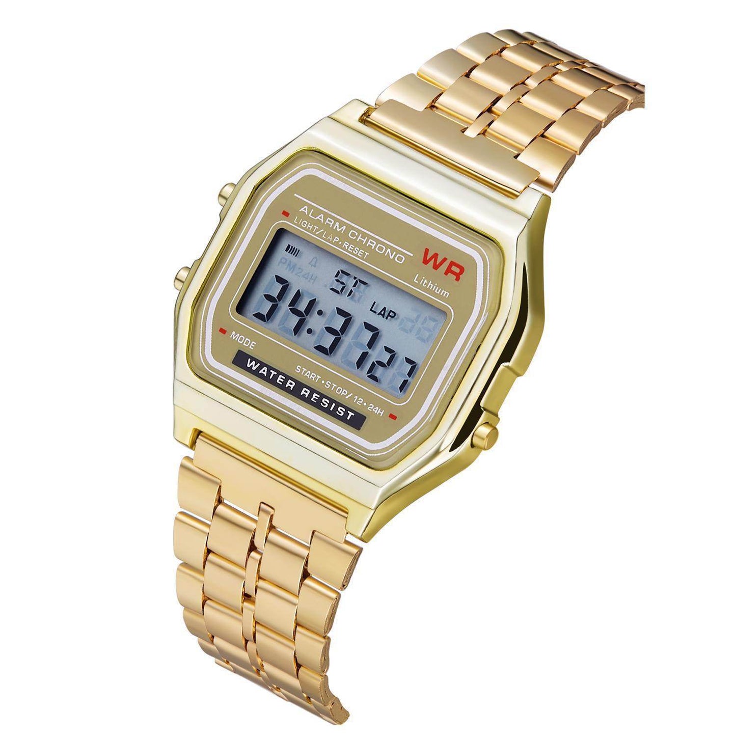 Montre électronique à bracelet en acier - Style & confort