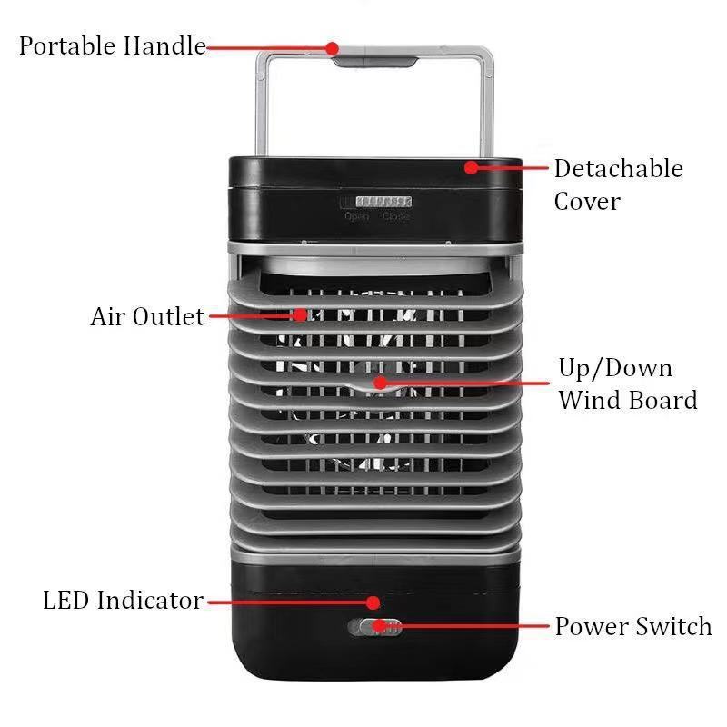 Mini climatiseur vertical portable USB pour bureau