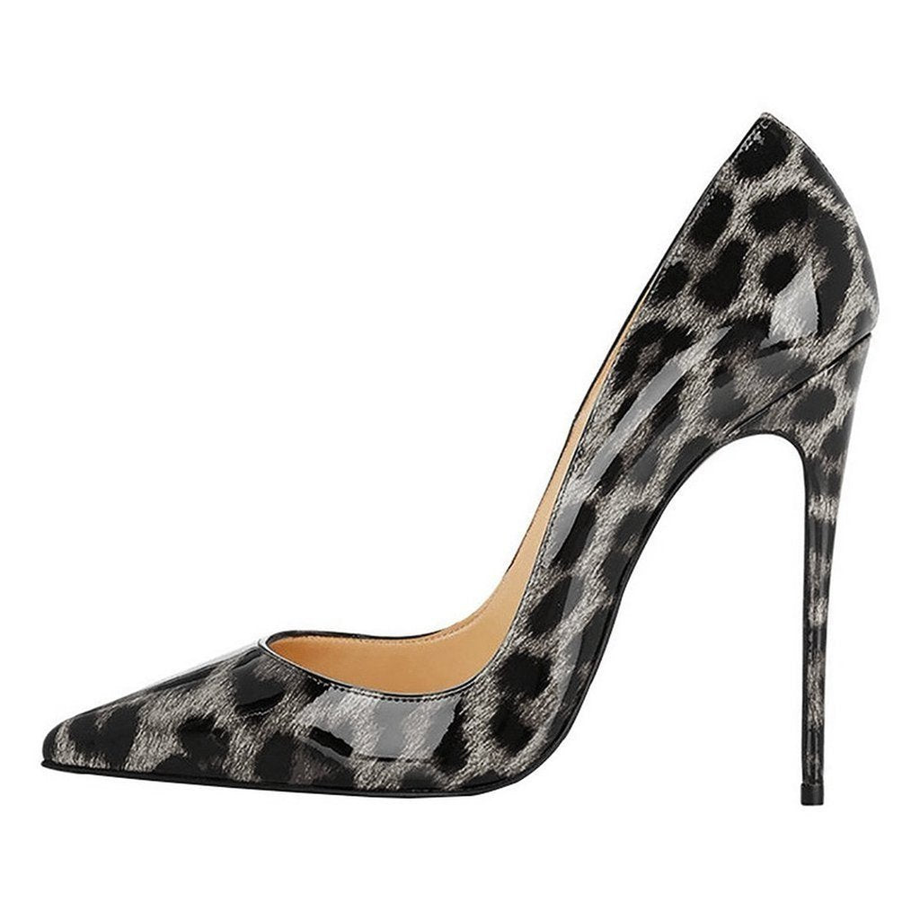 Chaussures à talons hauts et bout pointu pour femme, motif animal