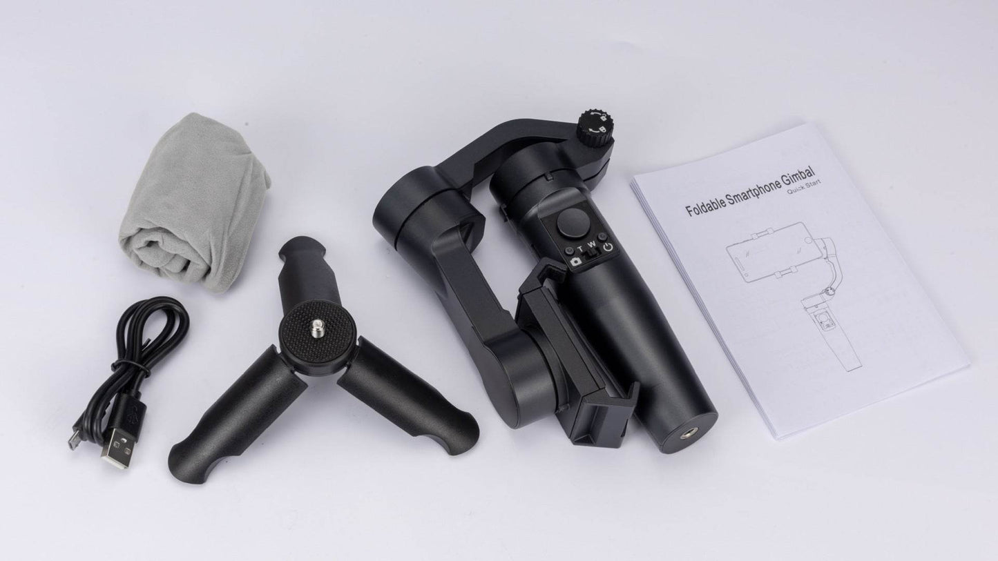 Stabilisateur de téléphone à trois axes, anti-tremblement, Suivi de mouvement intelligent - Style & confort