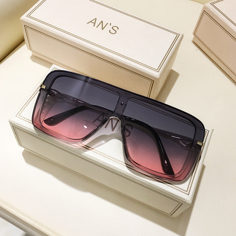 Women's Integrated Wide Frame Sunglasses