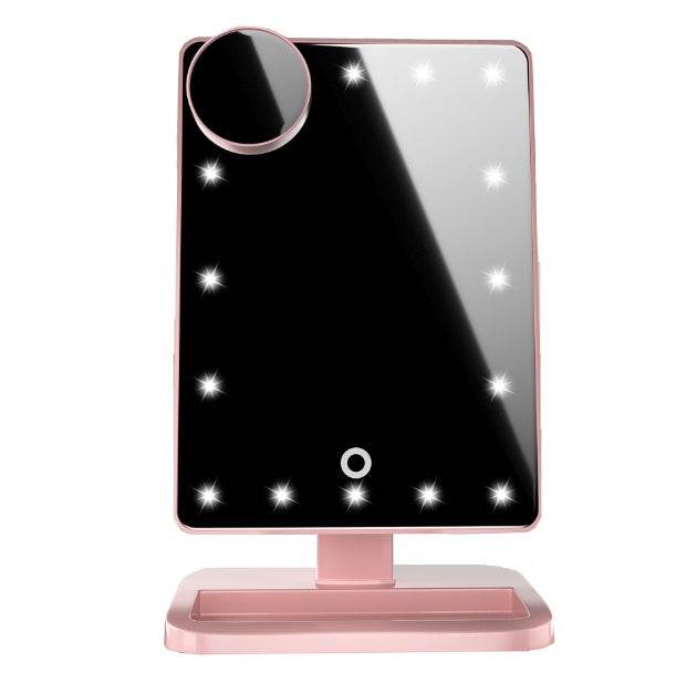 Miroir de maquillage à écran LED - Style & confort