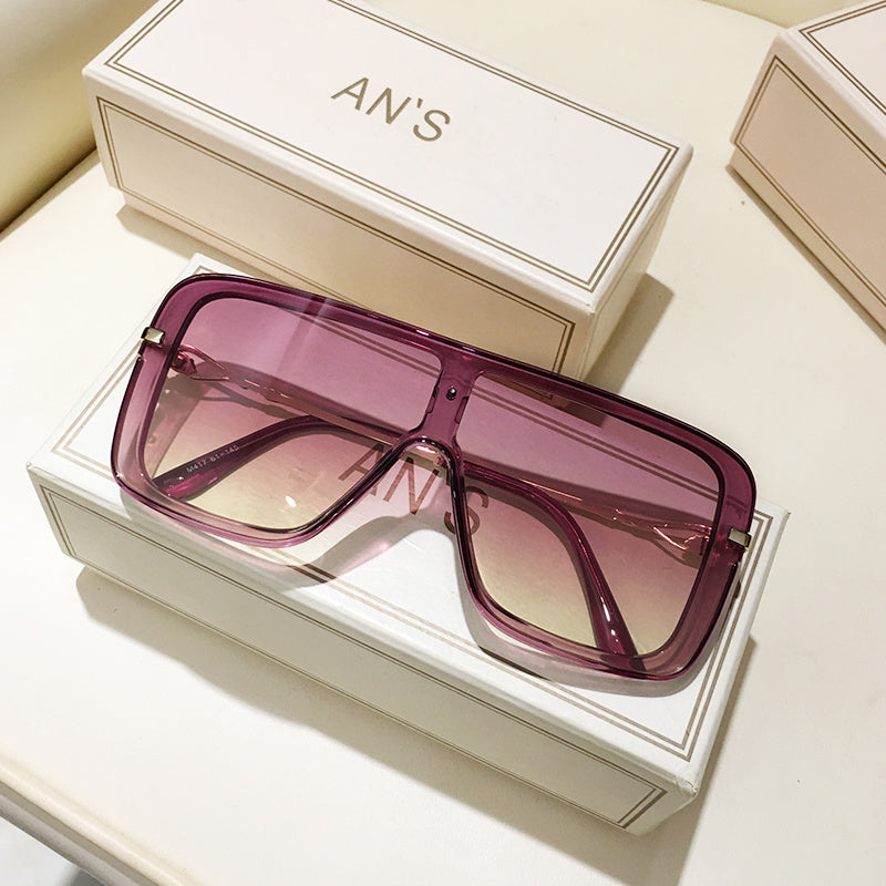 Women's Integrated Wide Frame Sunglasses