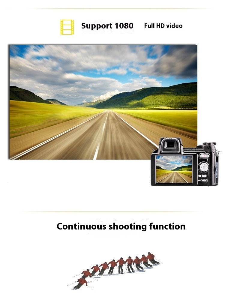 Appareil photo numérique téléobjectif D7100 à mise au point automatique FHD HD - Style & confort