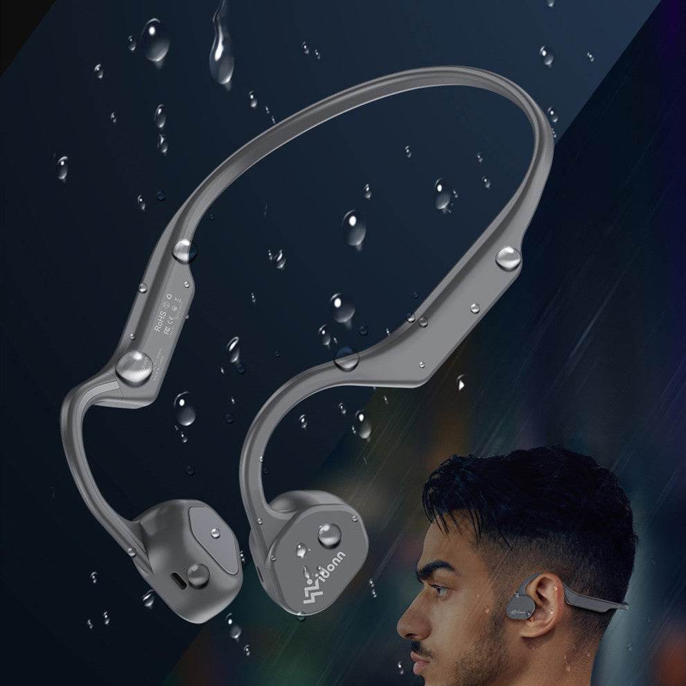 Casque Bluetooth de sport à conduction aérienne E300 Gris Noir - Style & confort