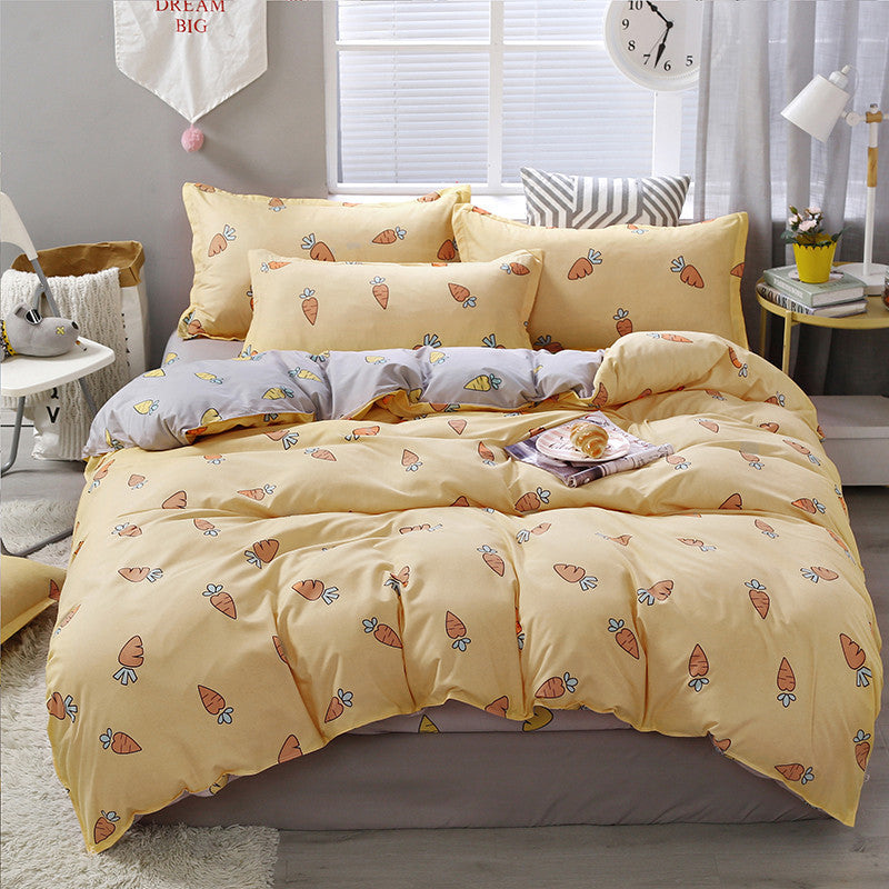 Literie en polyester à imprimé simple et tendance pour la maison