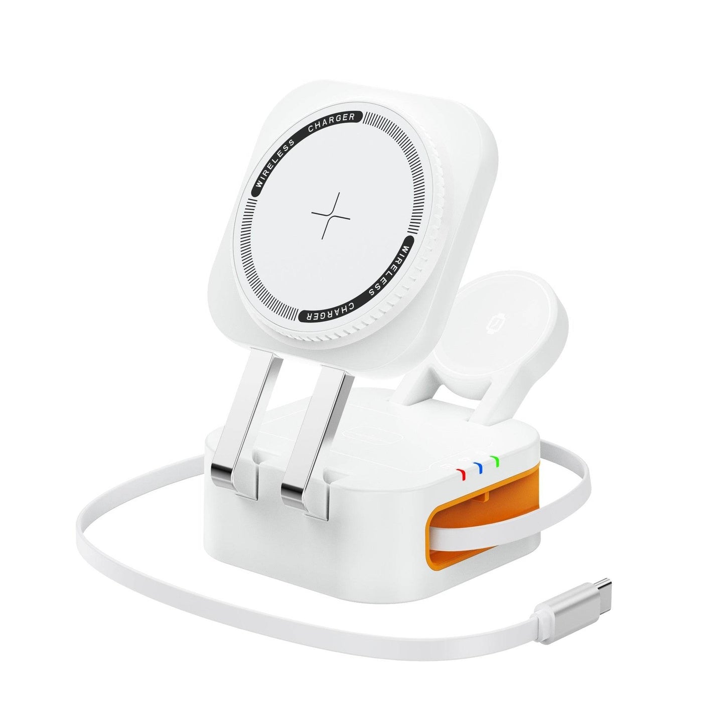 Support de téléphone magnétique Magsafe Chargeur sans fil de bureau 3en1 - Style & confort