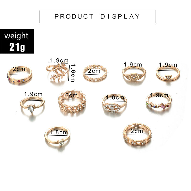 Bague 11 pièces