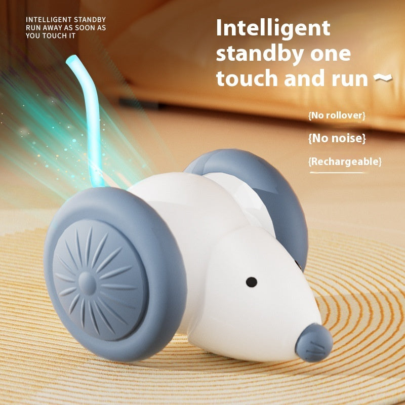 Souris électrique pour chats, avec évitement intelligent des obstacles