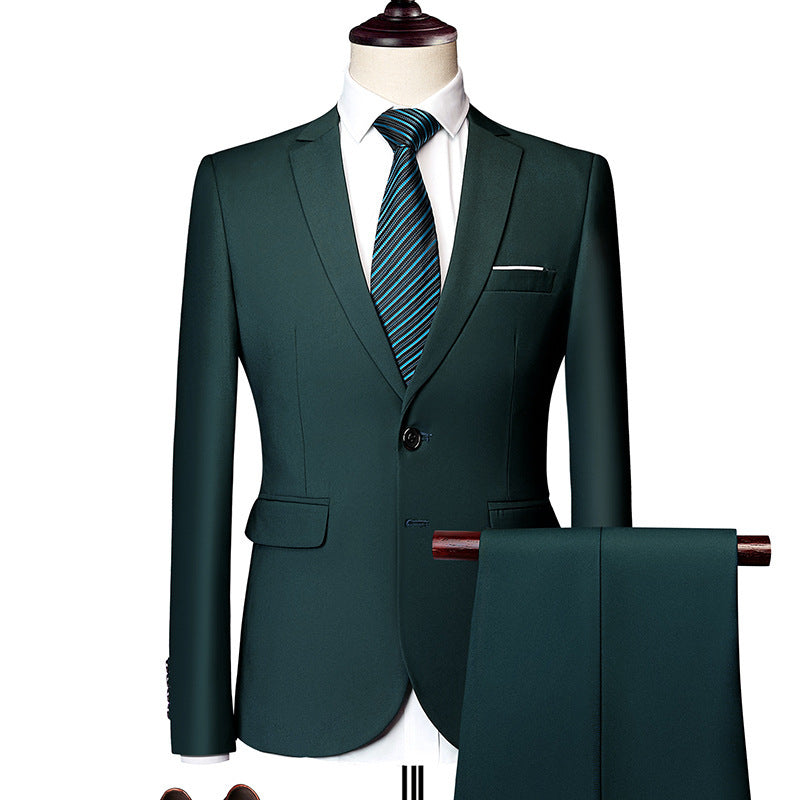 Men's two-piece suit, business casual suit
