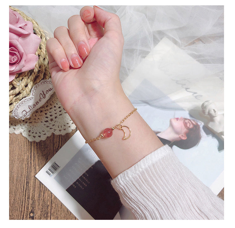 Peach blossom bracelet for women
