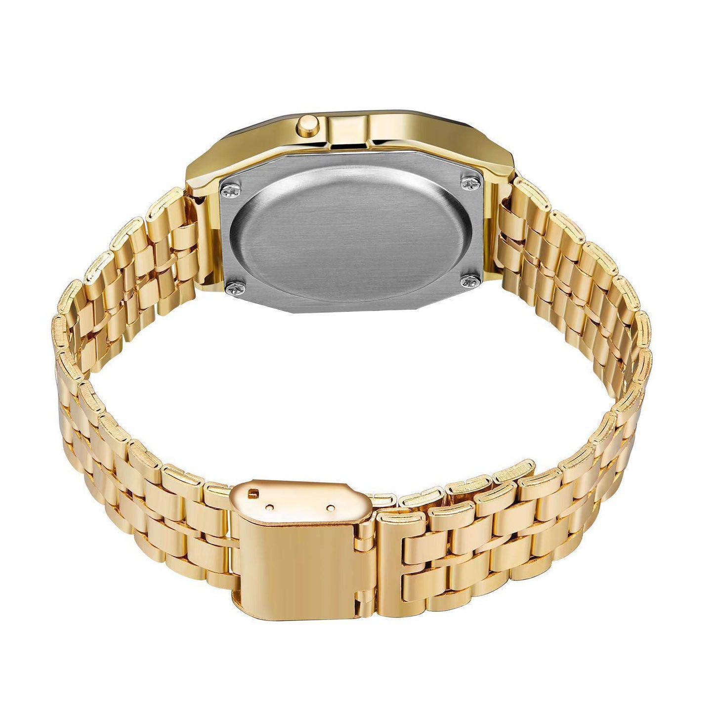 Montre électronique à bracelet en acier - Style & confort