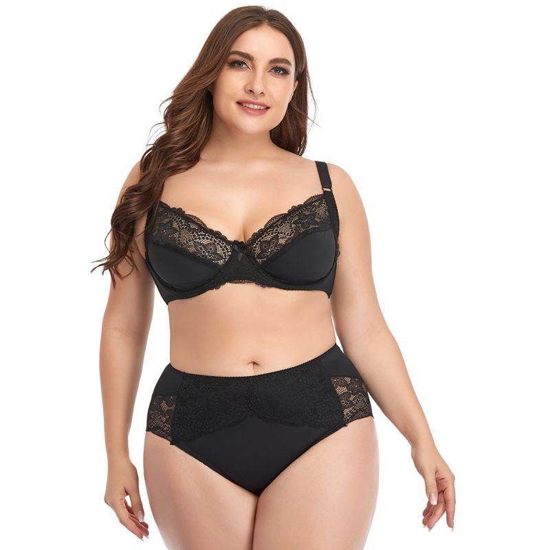 Lingerie grande taille à armatures et bordure en dentelle - Style & confort
