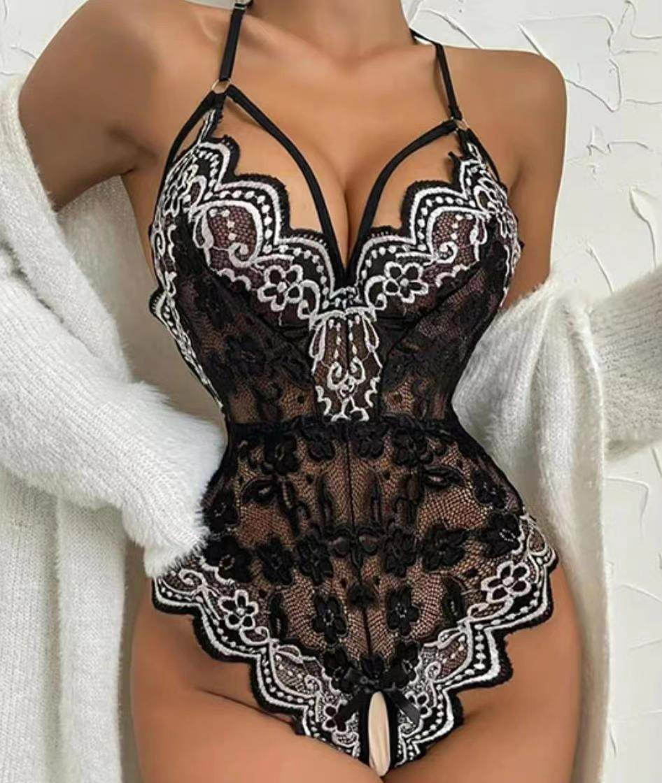 Lingerie sexy séduisante en dentelle transparente pour femmes - Style & confort