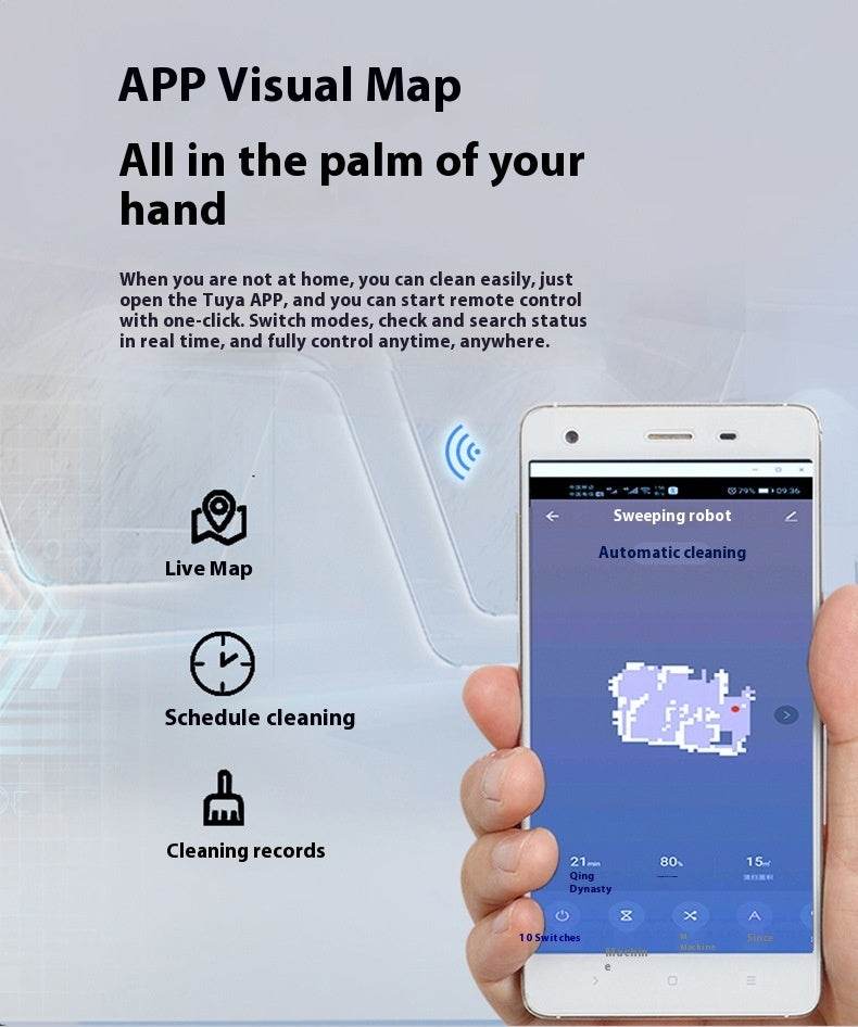 Robot de balayage domestique intelligent automatique trois en un - Style & confort