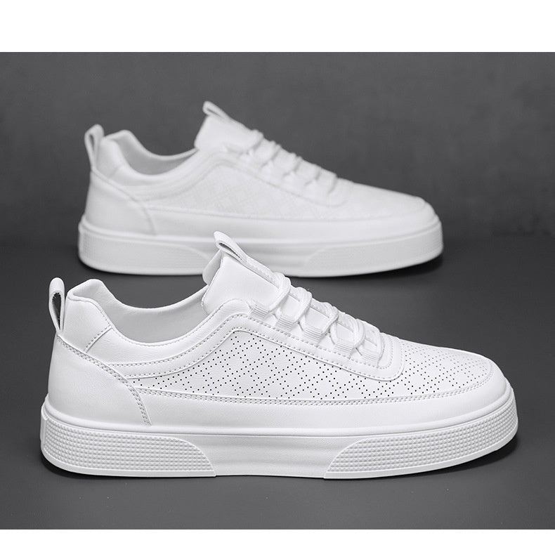 Baskets élégantes à lacets et semelle épaisse, style décontracté