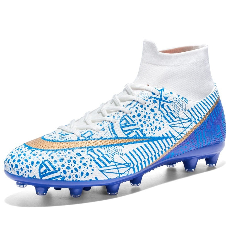 Nouvelles chaussures de football montantes respirantes pour terrain sec