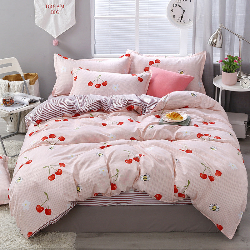 Literie en polyester à imprimé simple et tendance pour la maison