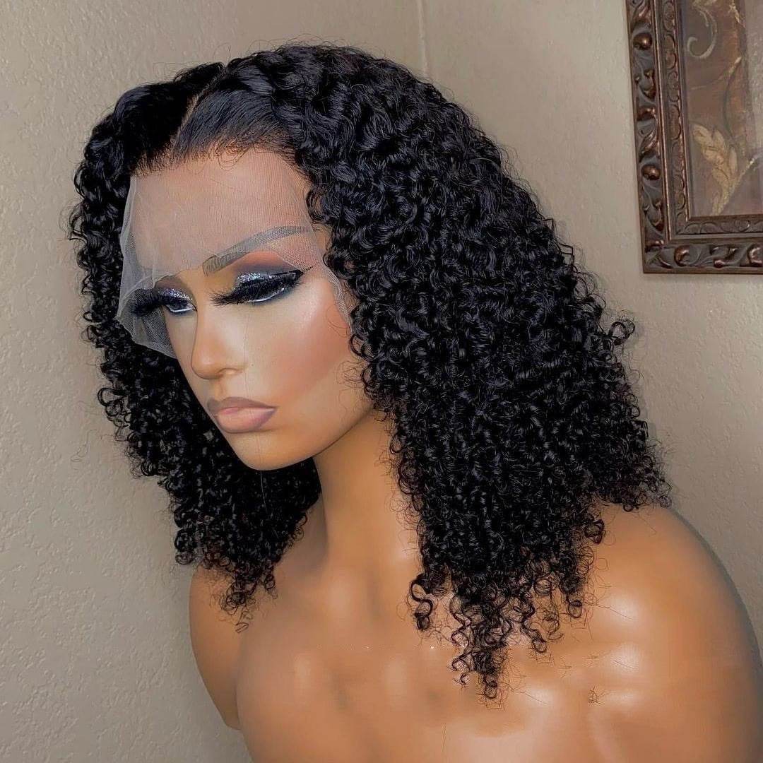 Perruques cheveux humains Jerry Curly, Lace Front - Style & confort