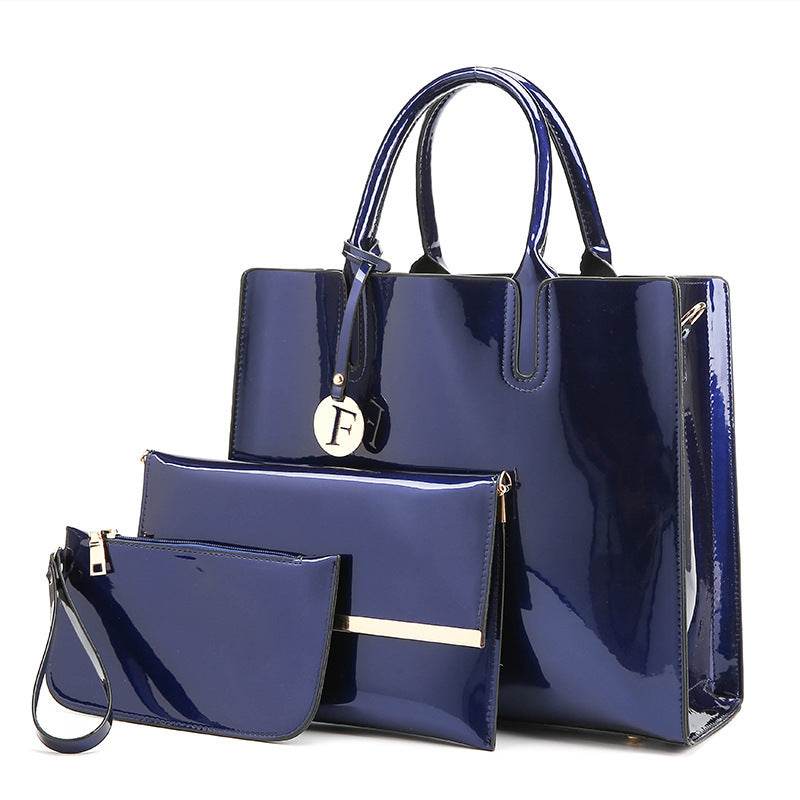 Sac à main en cuir verni brillant - Style & confort
