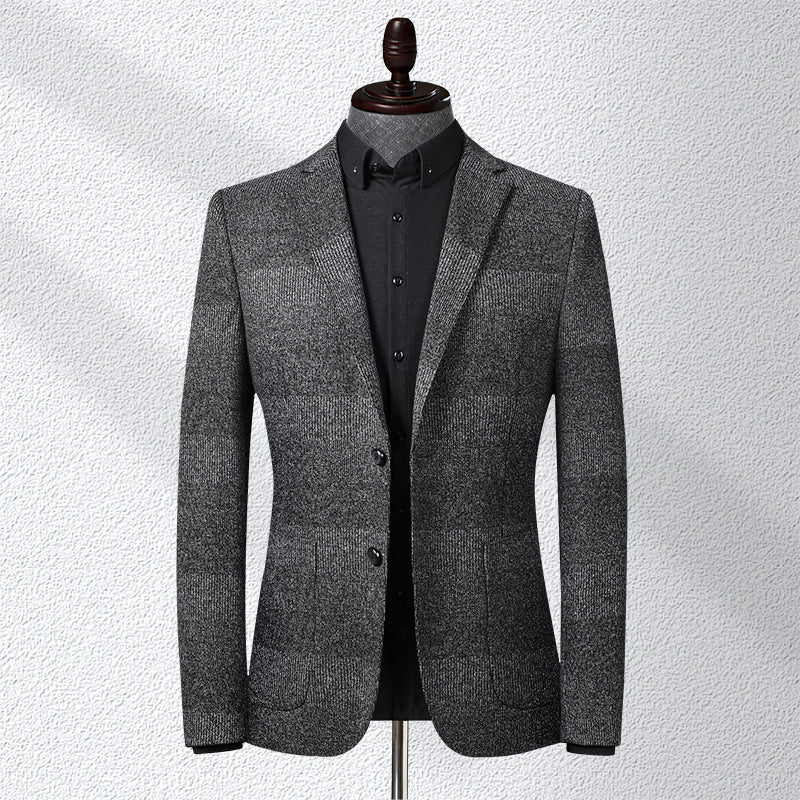 Costume homme à carreaux extensibles