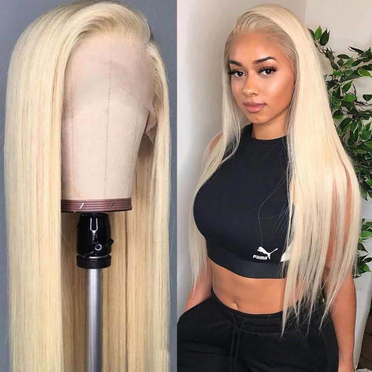 Perruque lisse blonde human hair - Style & confort