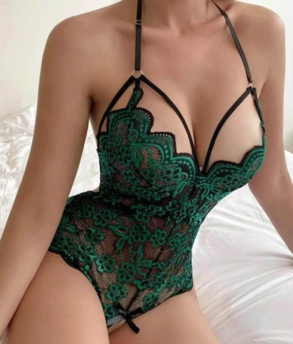 Lingerie sexy séduisante en dentelle transparente pour femmes - Style & confort
