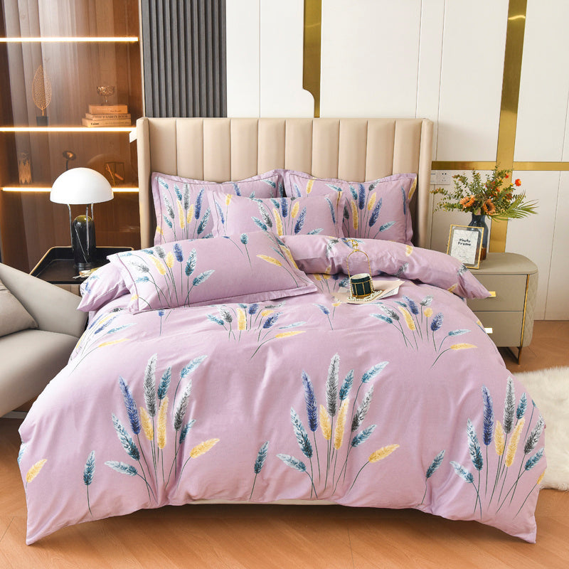 Ensemble de quatre housses de couette et draps en coton grande taille