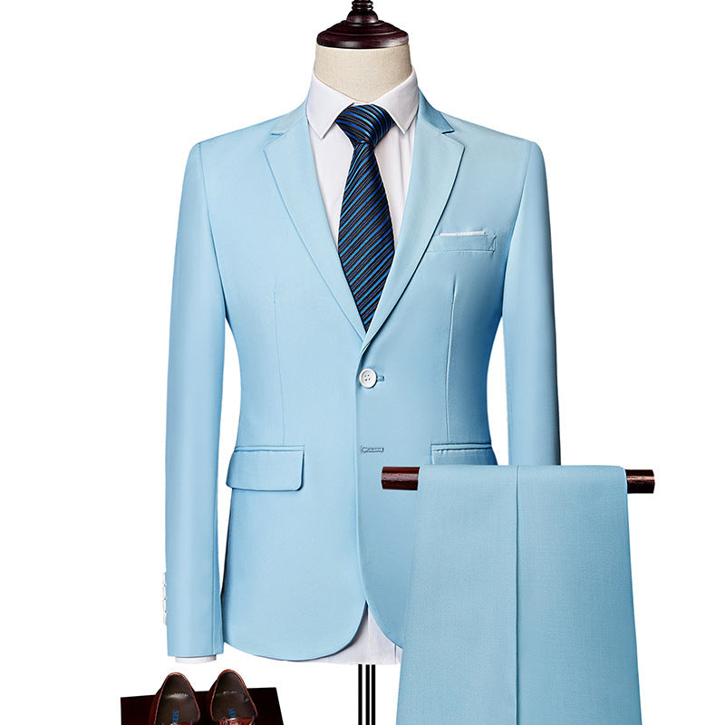 Men's two-piece suit, business casual suit