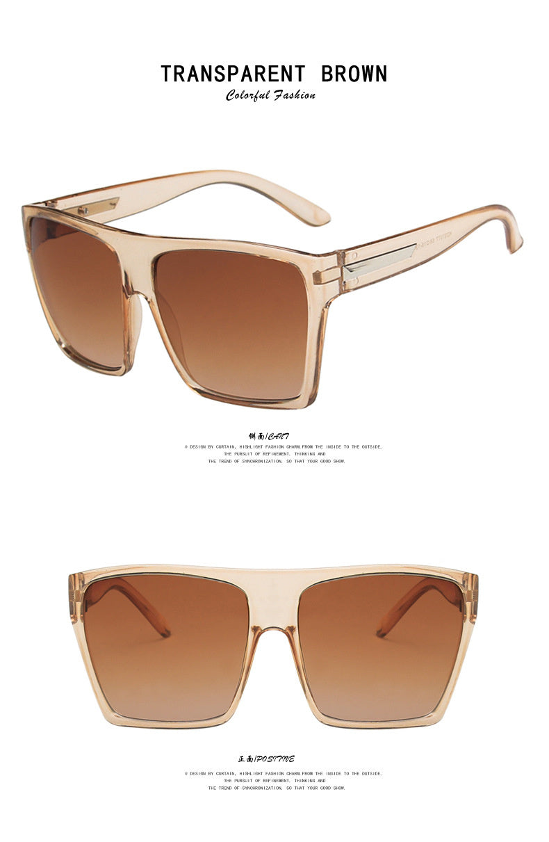 Lunettes de soleil à large monture Lunettes de soleil personnalisées