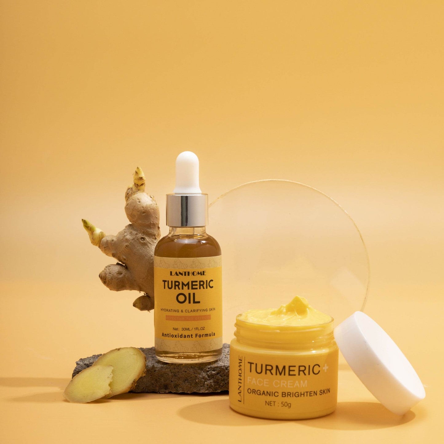 Coffret de soins de la peau à l'huile essentielle de curcuma - Style & confort