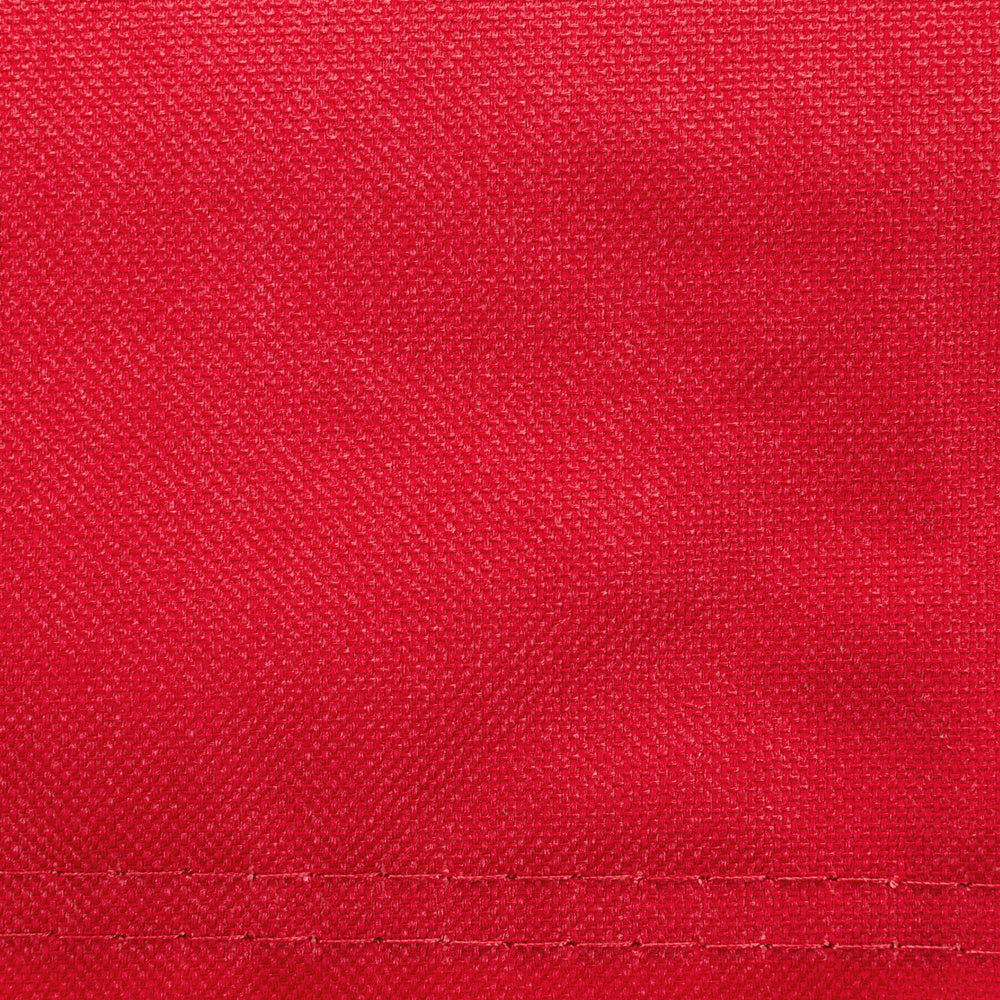 Chaise de camping, cadre noir, tissu Oxford rouge