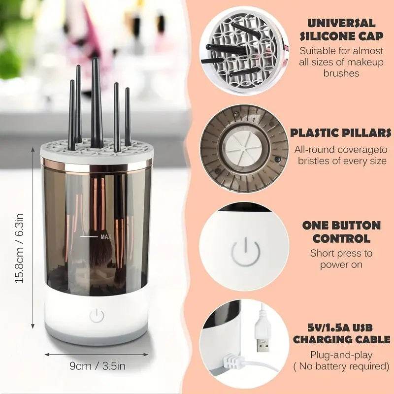 Nettoyeur de pinceaux de maquillage - Style & confort