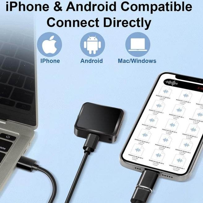 Mini enregistreur vocal portable et compact - Style & confort