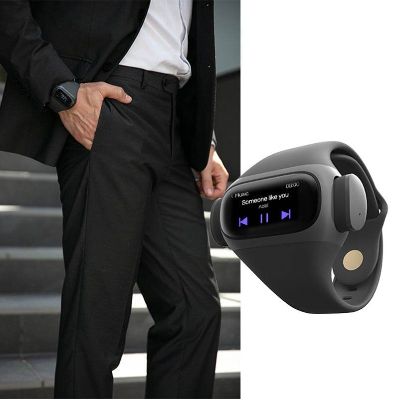 Montre avec écouteurs Bluetooth sans fil intégrés - Style & confort