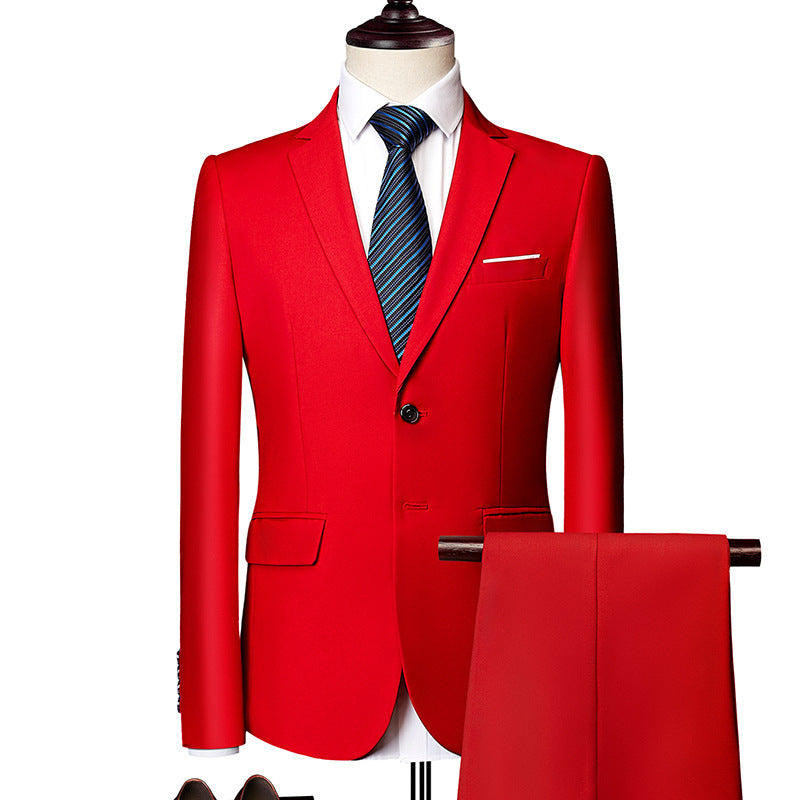 Men's two-piece suit, business casual suit