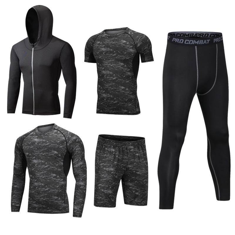 Neuer 5-teiliger Schnelltrocknungsanzug für den Freizeitsport im Fitnessstudio