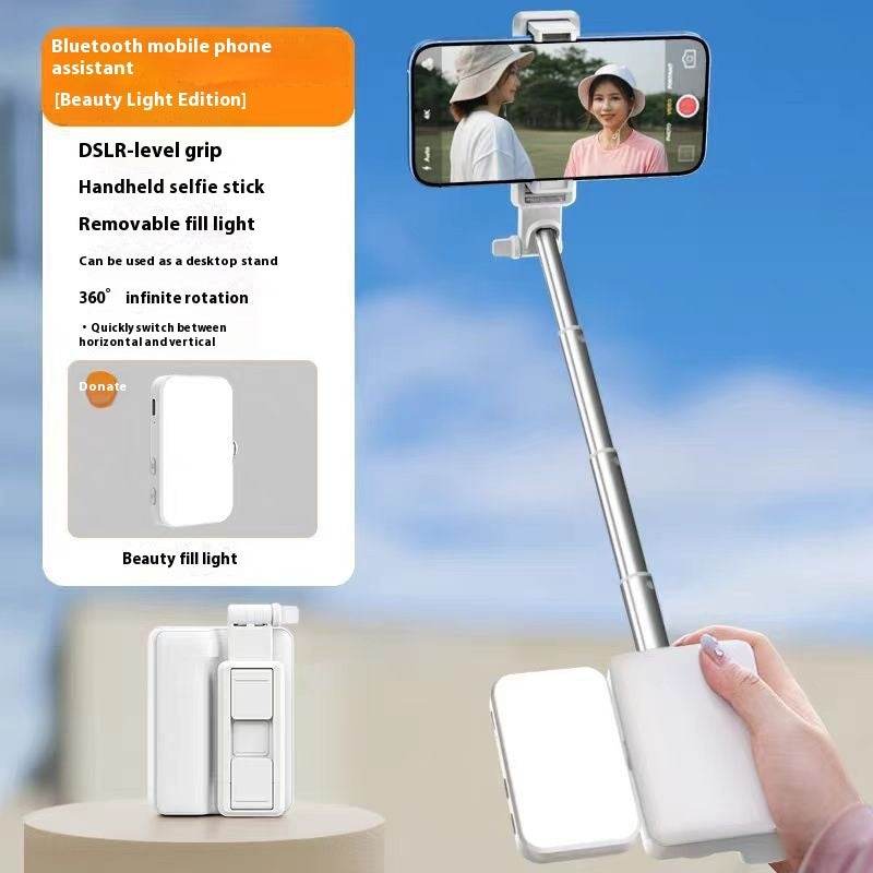 Multifunctional Fill Light Telescopic Stable Selfie Stick - Style & confort