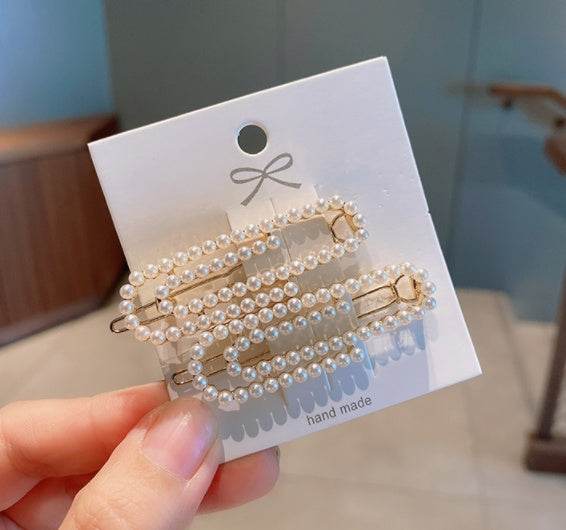 Ensemble de pinces à cheveux en perles - Style & confort