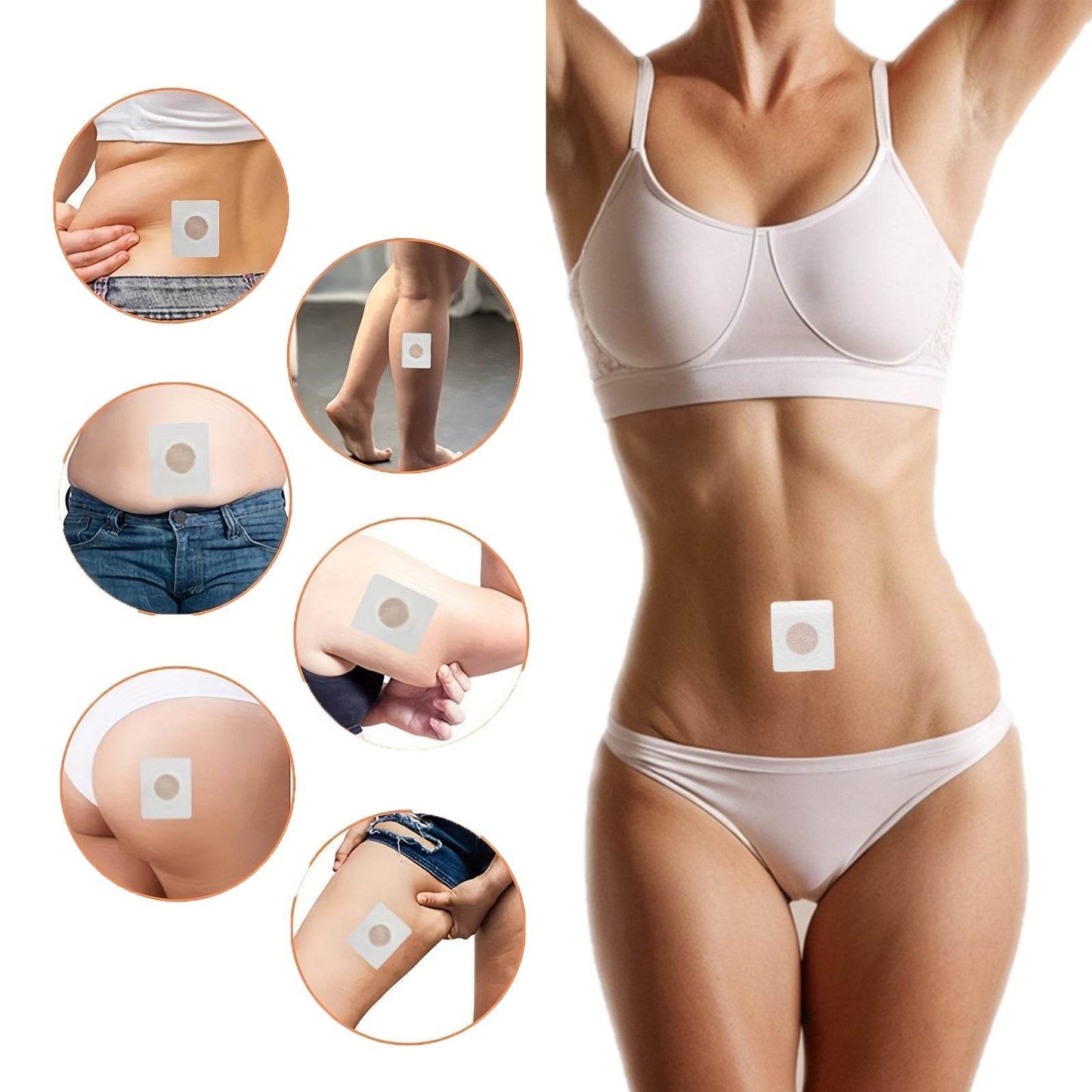 Patch amincissant, autocollant magnétique détox pour l'abdomen - Style & confort